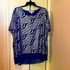 Michael layered chiffon type blouse